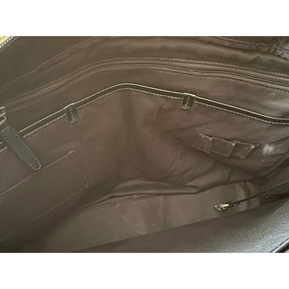 FOSSIL Black Leather Padded Mens Attache - Picture 6 of 12